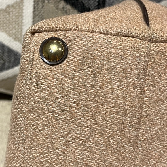 Coach Signature Stripe Wool Lunch Tote - Picture 7 of 16